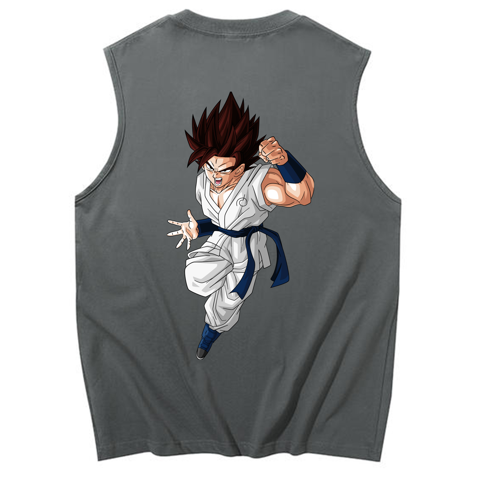（画像用） ドラゴンボール 孫 悟飯（そんごはん）DRAGON BALL Son Gohan コットン100％タンクトップ（背面プリント）